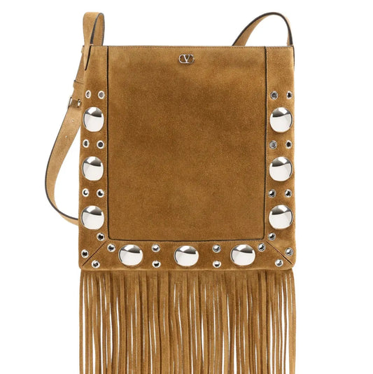 Studs Fringed Cross Body Bag