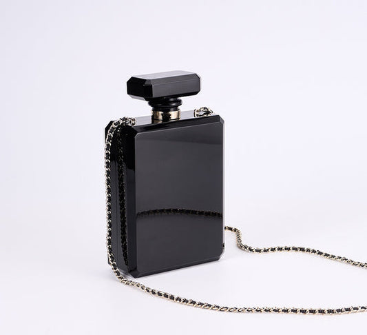 Perfume Bottle-Shaped Chain Bag