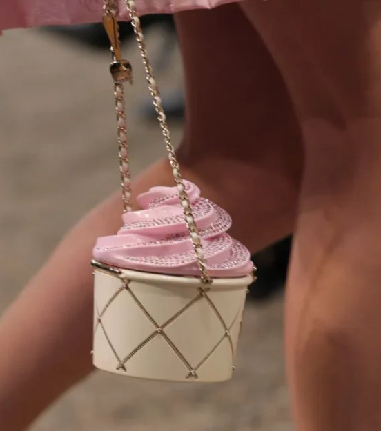 Glam Ice Cream-Shape Statement Bag