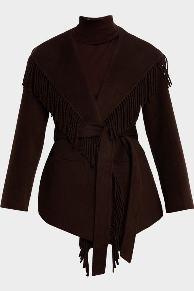 Rowen Fringe Wool Jacket