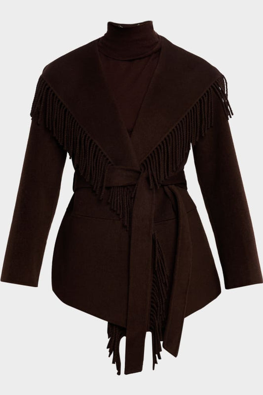 Rowen Fringe Wool Jacket