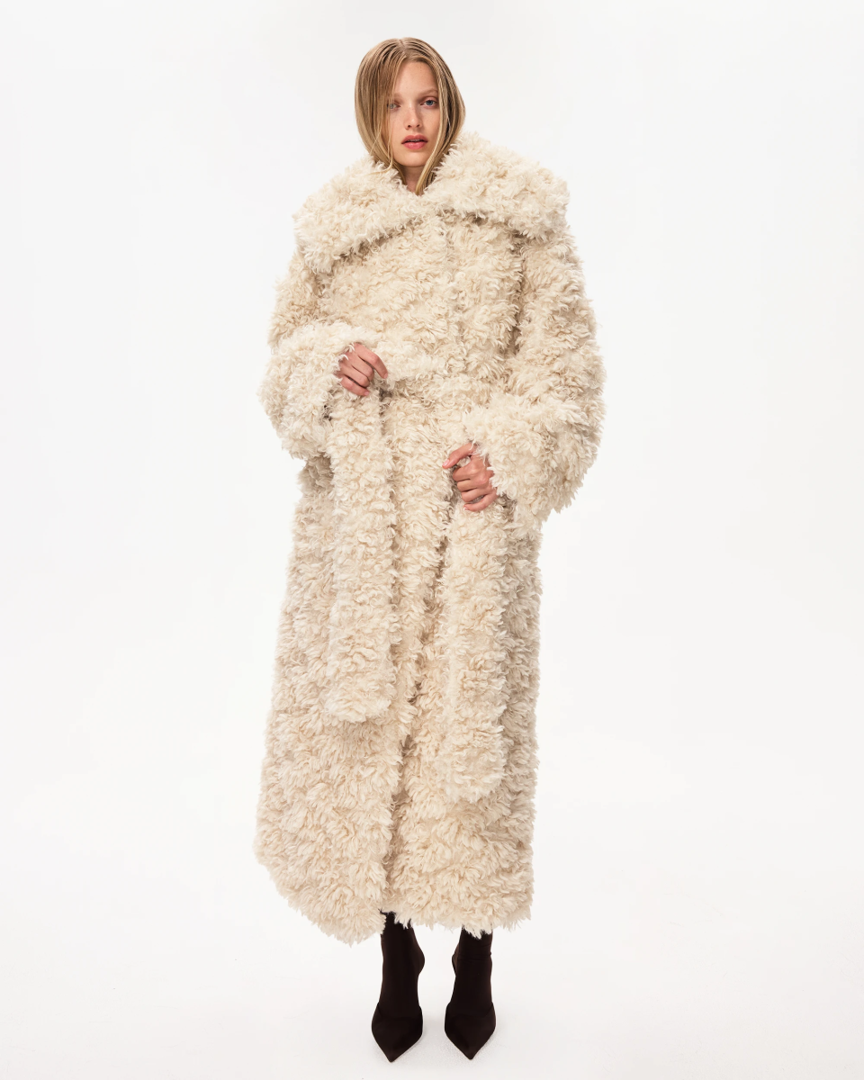Shaggy Faux Fur Oversized Coat