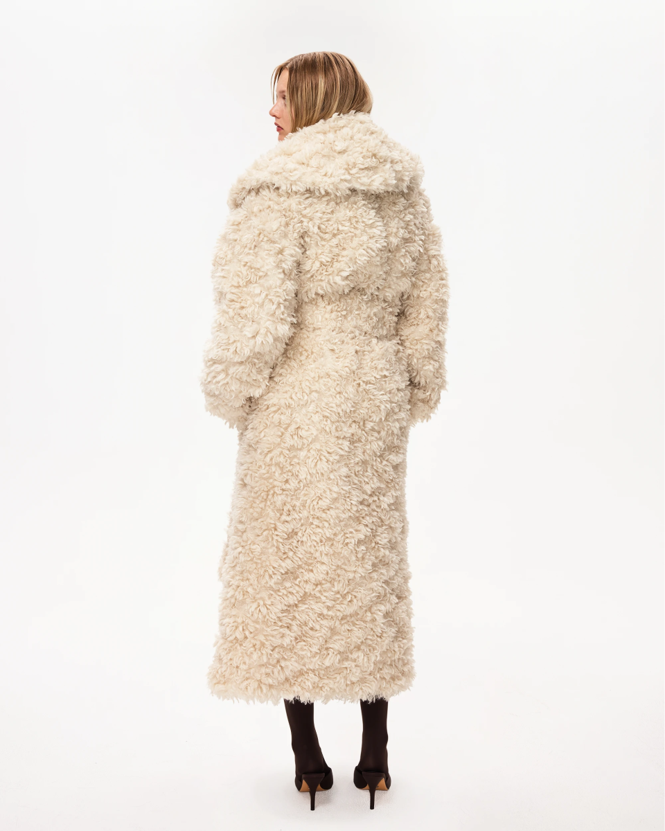 Shaggy Faux Fur Oversized Coat