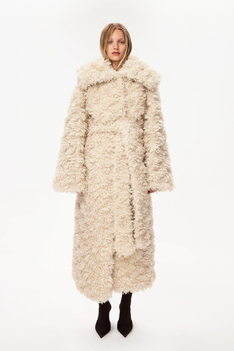 Shaggy Faux Fur Oversized Coat