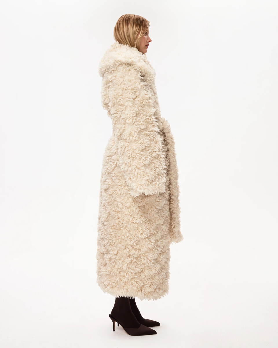 Shaggy Faux Fur Oversized Coat